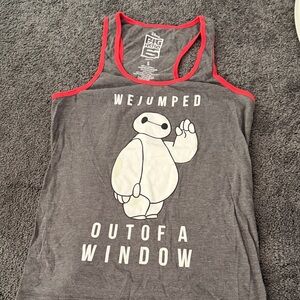Gray and Red Big Hero 6 Tank Top